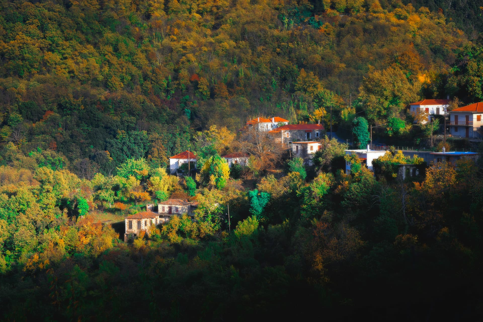 Castle on mountains